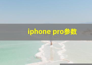 iphone pro参数